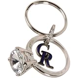 MLB Colorado Rockies Jumbo Bling Ring Keychain