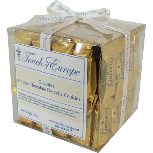 Gavottes Crepe Chocolate Dentelle Cookies - 1 LB Gift Box