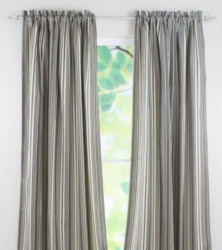 Chooty Rod Pocket Curtain Panel, 54 by 108-Inch, Spirit Graphite