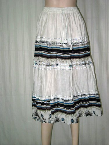 black knee length skirt. Knee Length Indian Skirt