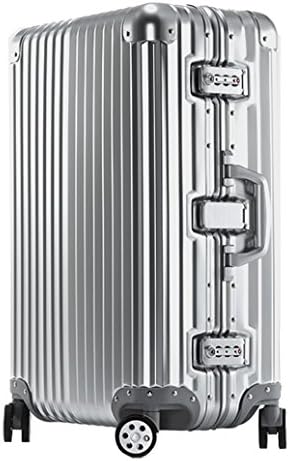 OCCA Aluminum Magnesium Alloy Aluminium Frame TSA Lock Spinner Wheels Travel Suitcase - 25"