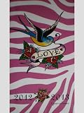 Ed Hardy Pink Bird Love 2012/2013 2 Year Pocket Planner Calendar