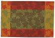 Durable Hand Woven 100% Cotton Jacquard Maple Leaf Placemat With Fused Backing 12x18 Inches Set of Six