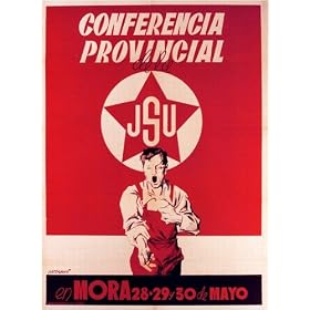 Conferencia Provincial de la JSU Vintage Spanish Civil War Military Propaganda Poster