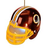 Pack of 2 NFL Washington Redskins Light-Up Football Helmet Christmas Ornaments