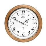 Vollmond Oak 11 Inch Atomic Wall Clock