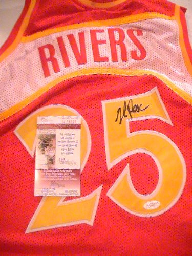 DOC RIVERS SIGNED AUTOGRAPHED ATLANTA HAWKS JERSEY JSA