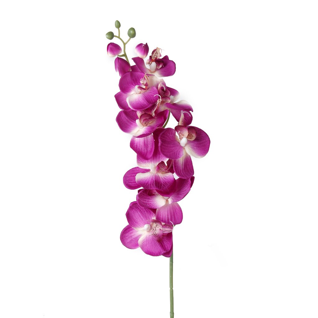 1 x Artificial Butterfly Orchid Flower Plant Home Decor Fuchsia