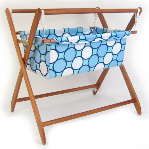 Baby Star Cariboo Gentle Motions Bassinet Insert - Tag Blue