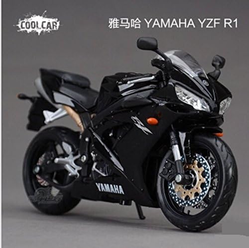Yamaha YZF R1 Maisto 1:12 Alloy motorcycle model toy car Great Satan 696 locomotive Original Racing Limited Collection (BLACK)