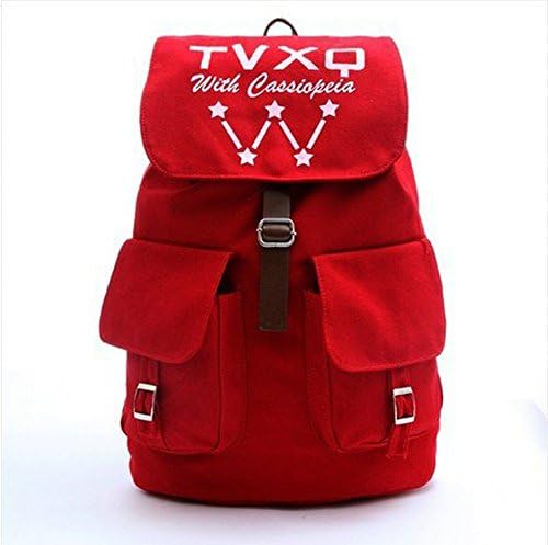 Unisex Kpop Support Fanmade All Canvas Schoolbag Backpack Rucksack (TVXQ)