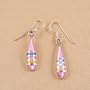 Tear Drop Earrings Sterling Silver Mother of Pearl
