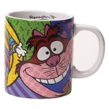 Disney by International Artist Romero Britto for Enesco Cheshire Cat  Mug 4.25 IN