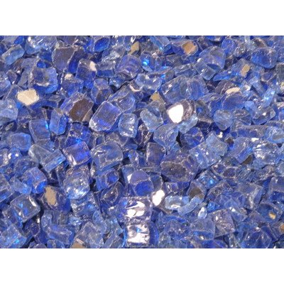 American Fireglass 10 Pound Reflective Fire Glass With Fireplace