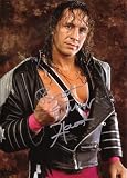 wwe bret hart original autograph.signed in person