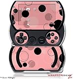 PSPgo Skin and Screen Protector Kit - Lots of Dots Pink on Pink fits Sony P ....