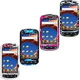 iNcido Brand Samsung Galaxy S Epic 4G Combo Rainbow Zebra + Purple Love + R ....