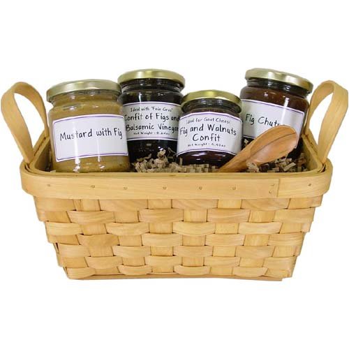 Childrens Toyshop  Gourmet Food : Figgy Figs - Fig themed European gift basket French imports, Regular basket