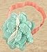 DANMY Baby Girl Super Stretchy Headband Big Lace Petals Flower Baby Hair Band Newborn Hair Accessories(4PCS)