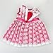 Highmall High Simulation Baby Doll's Clothes Lace White + Pink Dress for 14-16 inches Dolls