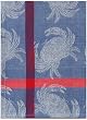 100% Cotton Crab Jacquard Dishtowel Blue 18" X 28" Set / 6