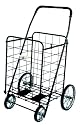 Jumbo Folding Shopping Cart - Chrome (Chrome Cart) (41.75"h x 24"w x 21"d (cart size))