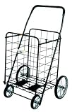 Jumbo Folding Shopping Cart - Chrome (Chrome Cart) (41.75