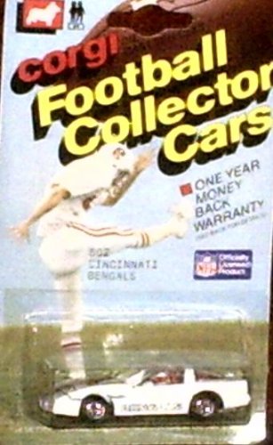 Cincinnati Bengals 1/64 Corvette 1983 Corgi Trading Cars NFL Diecast Car Football Team Collectible