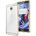 WOW Imagine™ Premium Transparent 0.3mm Flexible TPU Crystal Clear Silicon with Electroplated Edges Soft Corner Full Protection Back Case Cover For One Plus 1+3 OnePlus 3 Soft Gold - (Transparent with Golden Edges) RS.289.00