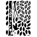 Reusable Decoration Wall Sticker Decal - Black Enchanted Wishing Tree (Velvet with Rhinestones)
