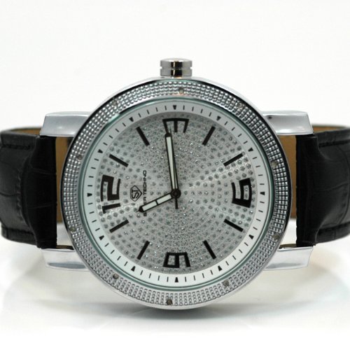 Super Techno Mens Diamond Watch 0.10ct