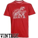 University of Maryland Terrapins Red Vintage Retro T-Shirt by Forty Seven Brand