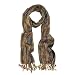 Unique Multi Color Trendy Glitter Scarf - Black