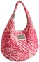 Betseyville Lucky Stripes Hobo,Pink,one size