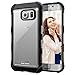 Samsung Galaxy S6 EDGE Case, Rugged/Clear Back Design With Scratch-Proof Finish (Encased® Lifetime Warranty) **New 2016 Release** (Jet Black)