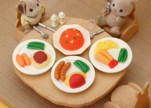 Iwako Japanese Erasers /Food /Lunch Plates / 4pcs.