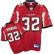 Jerious Norwood Jersey: Reebok Red Replica #32 Atlanta Falcons Jersey