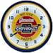 Chevy Red Center Parts Neon 20" Wall Clock Made In USA New