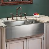 36 Optimum Stainless Steel 70/30 Double Well Farmhouse Sink
