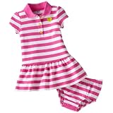 Carter's Summer Dress and Diaper Cover - Pink-White Stripe-6 Months