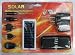 Solar battery / charger (i101) - 1250mAh rechargeable polymer solar battery (charger) for cell-phone, mp3 player, media player. With 6 USB adapters.
