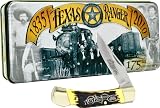 Schrade LB5TRT Uncle Henry Texas Rangers 175th Anniversary Smokey Lockback Knife with Sheath and Collector's Tin