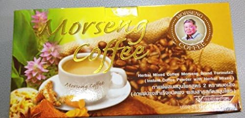Morseng 25pcs Instant Coffee Powder with Herbal Mixed Formula Thai By Thai Dd