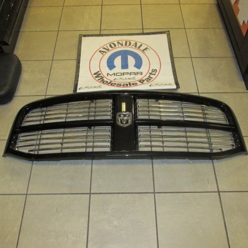 Dodge Ram 1500 2500 3500 Brilliant Black Grille Chrome Inserts Mopar Oem Pemaoanonnoaeraea