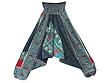 Yoga Harem Pant Gray Trible Print Pants Bohemian Capri Romper