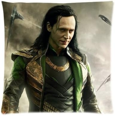 Newbility Unique Custom Zippered Pillow Cases 18x18 inches(two sides)¡ªSuperhero Series Thor Loki Tom Hiddleston