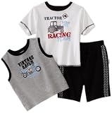Vitamins Baby Baby-Boys Infant Vintage Racer 3-Piece Short Set