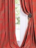IMAGE OF Bali Red Printed Cotton Curtains & Drapes