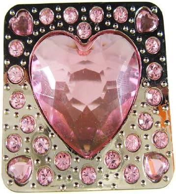Melody - purse hanger handbag table hook folding holder - embedded with gem (Pink)
