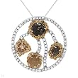 Necklace With Genuine Clean DiamondsRough Diamonds Made of 14K Two tone Gold. Total item weight 15.0g Length 18in